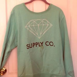 Diamond Supply Aqua Crewneck